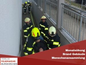 Mehr über den Artikel erfahren Monatsübung Brand Gebäude Menschenansammlung