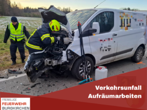 Mehr über den Artikel erfahren Verkehrsunfall Aufräumarbeiten